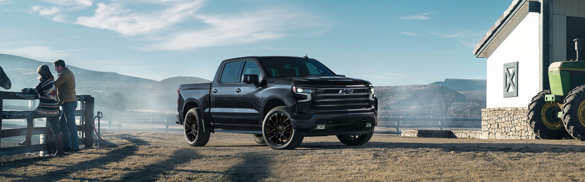 Chevrolet Silverado on a ranch