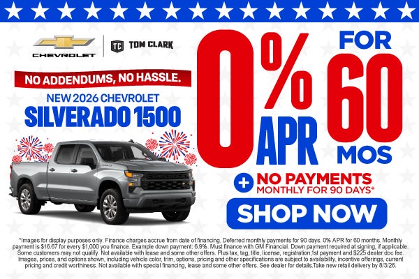 "NEW 2026 CHEVROLET SILVERADO 1500 NO ADDENDUMS, NO HASSLE.