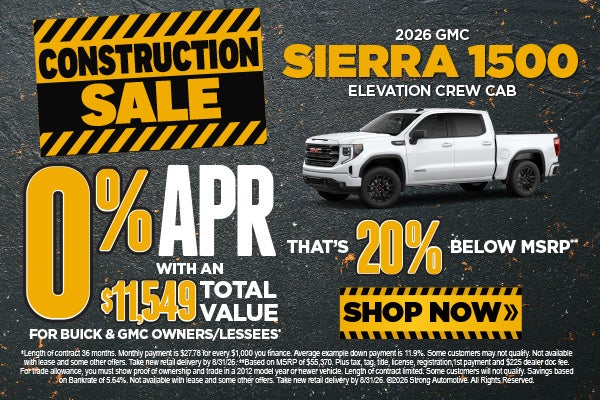 "2026 GMC Sierra 1500 ELEVATION CREW CAB NO ADDENDUMS, NO HA