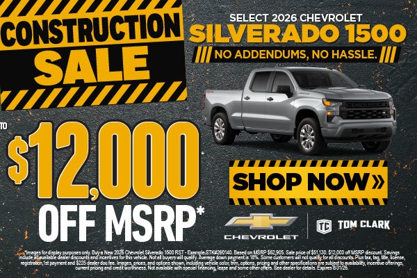 "SELECT 2026 CHEVROLET SILVERADO 1500 NO ADDENDUMS, NO HASSL